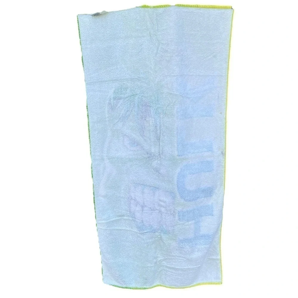 Y2K The Incredible Hulk Universal Studios Cotton Beach Towel Bright Green 27x54